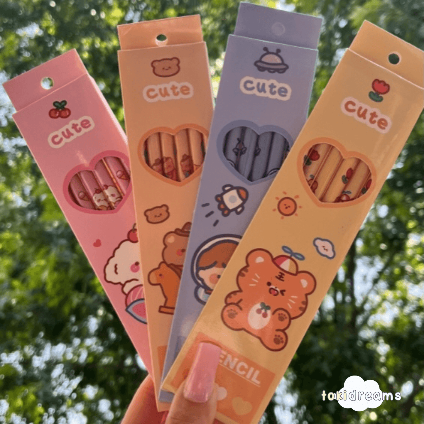 6pc Cute Cartoon Pencil Pack