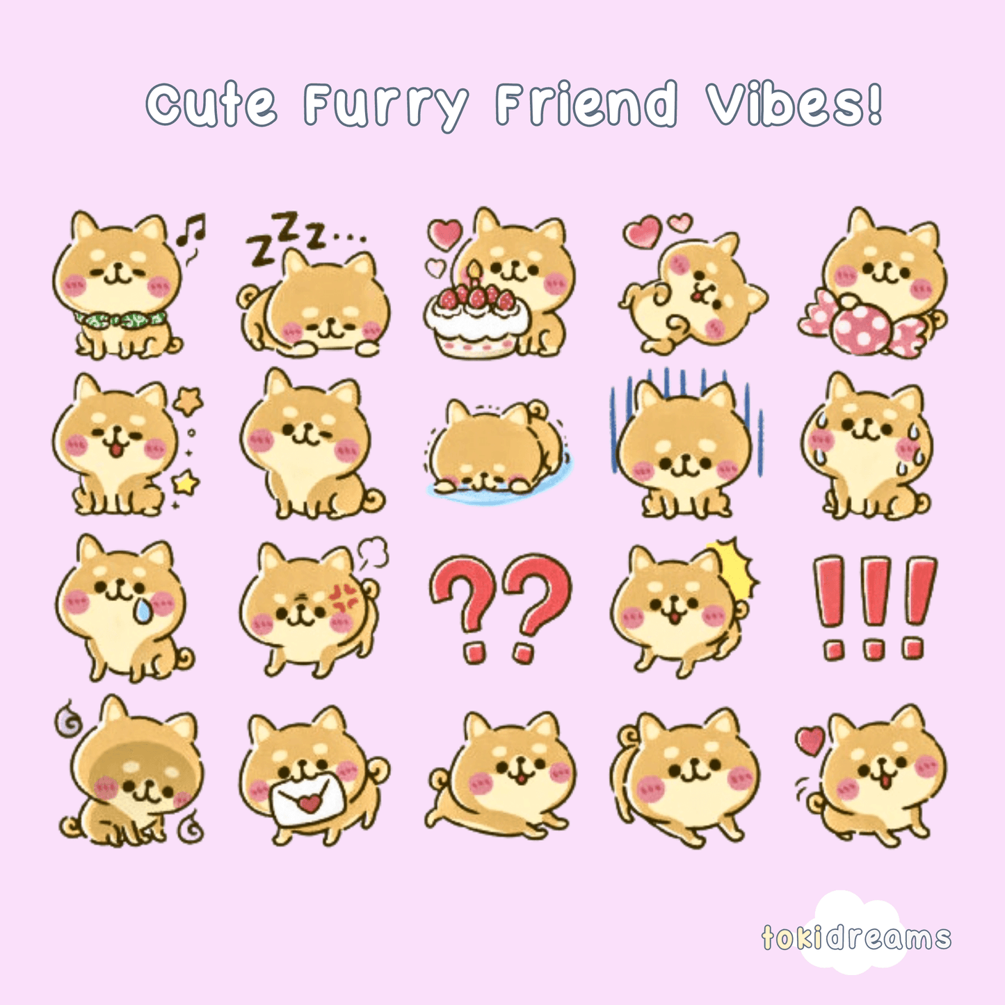 45pcs Cuddly Corgi Stickers